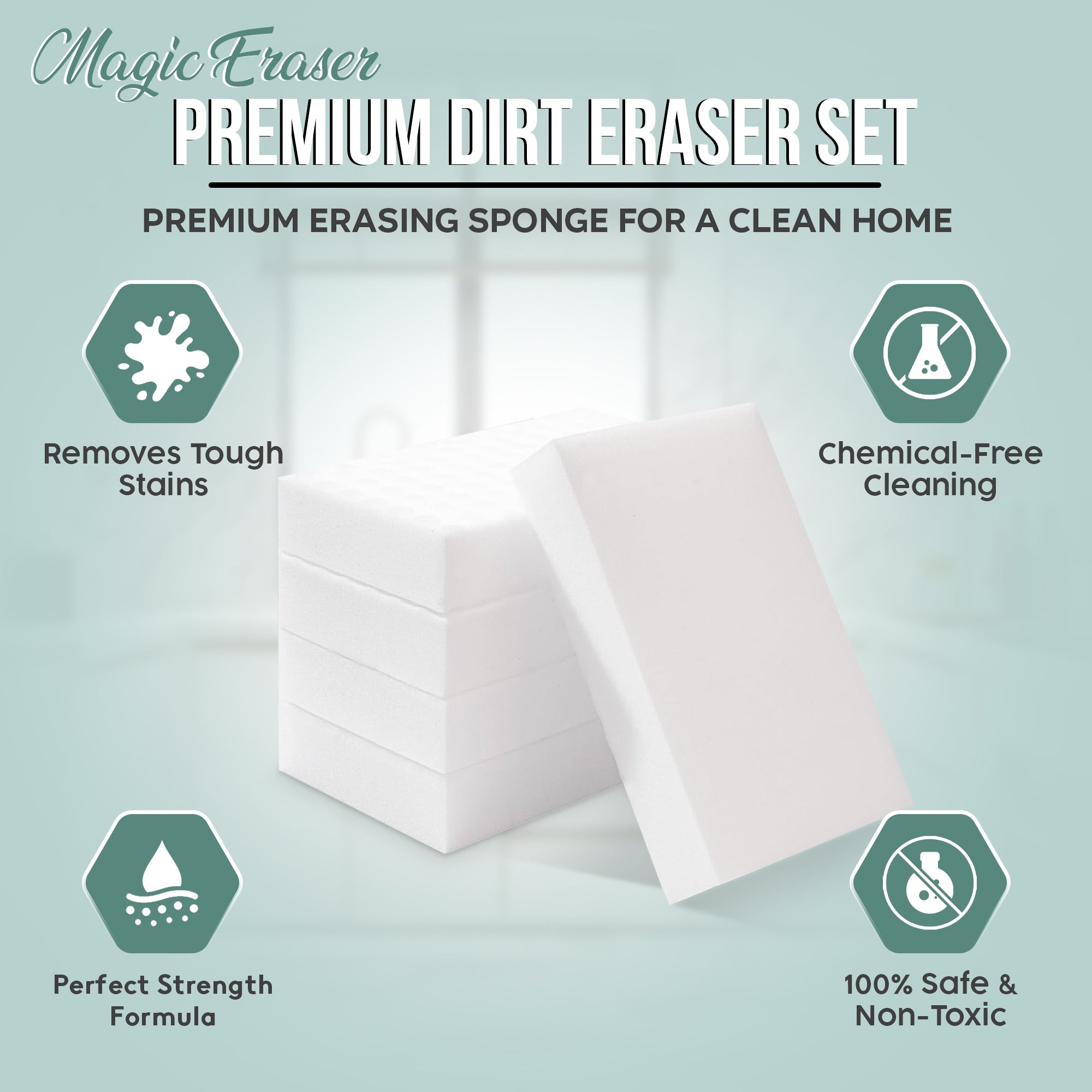 Jaxons Clean Magic Eraser Sponges – 12 Pack