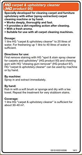 HG Carpet & Upholstery Cleaner with Dirt Repellent
