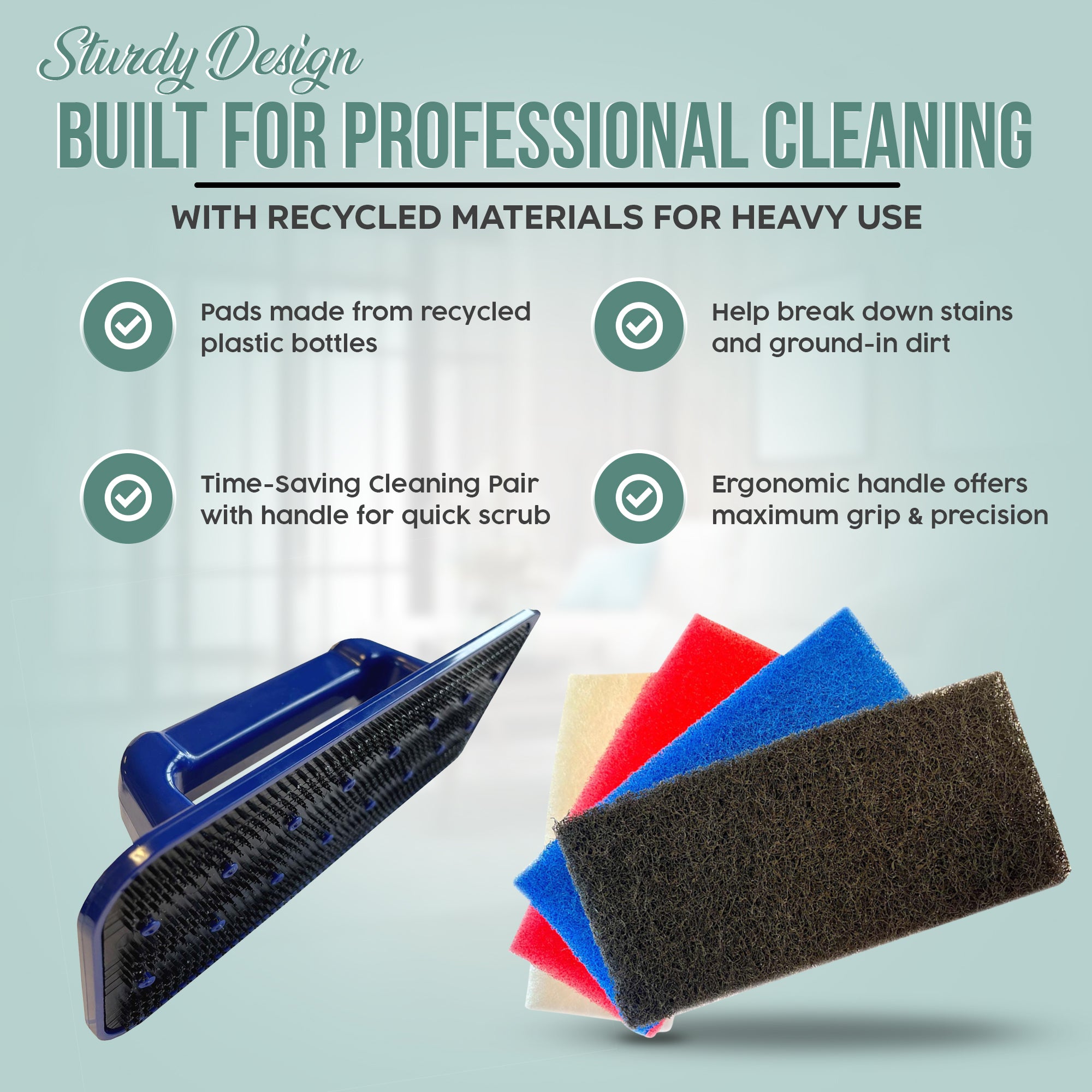 Interchange Edging Pad Holder Set 25cm with 4 x Edging pads