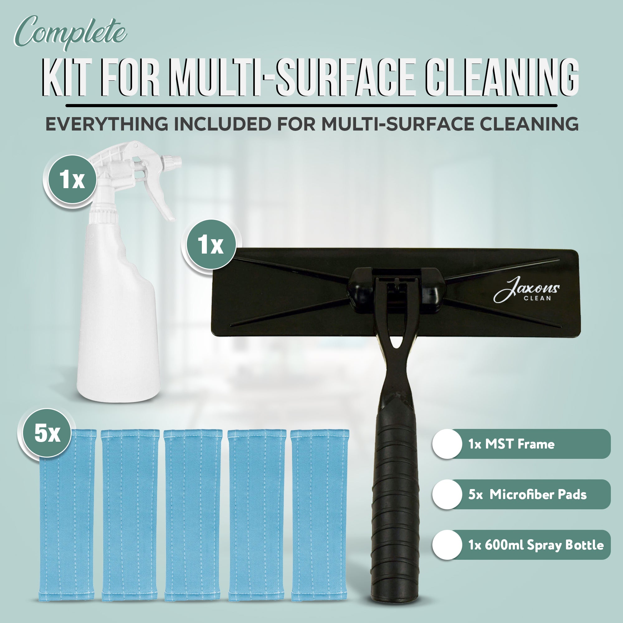 Complete Multi-Surface Cleaning Tool Kit
