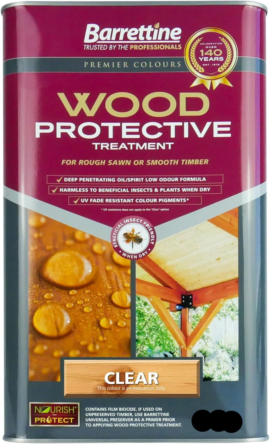 Barrettine Wood Protective Treatment 1 Ltr Clear
