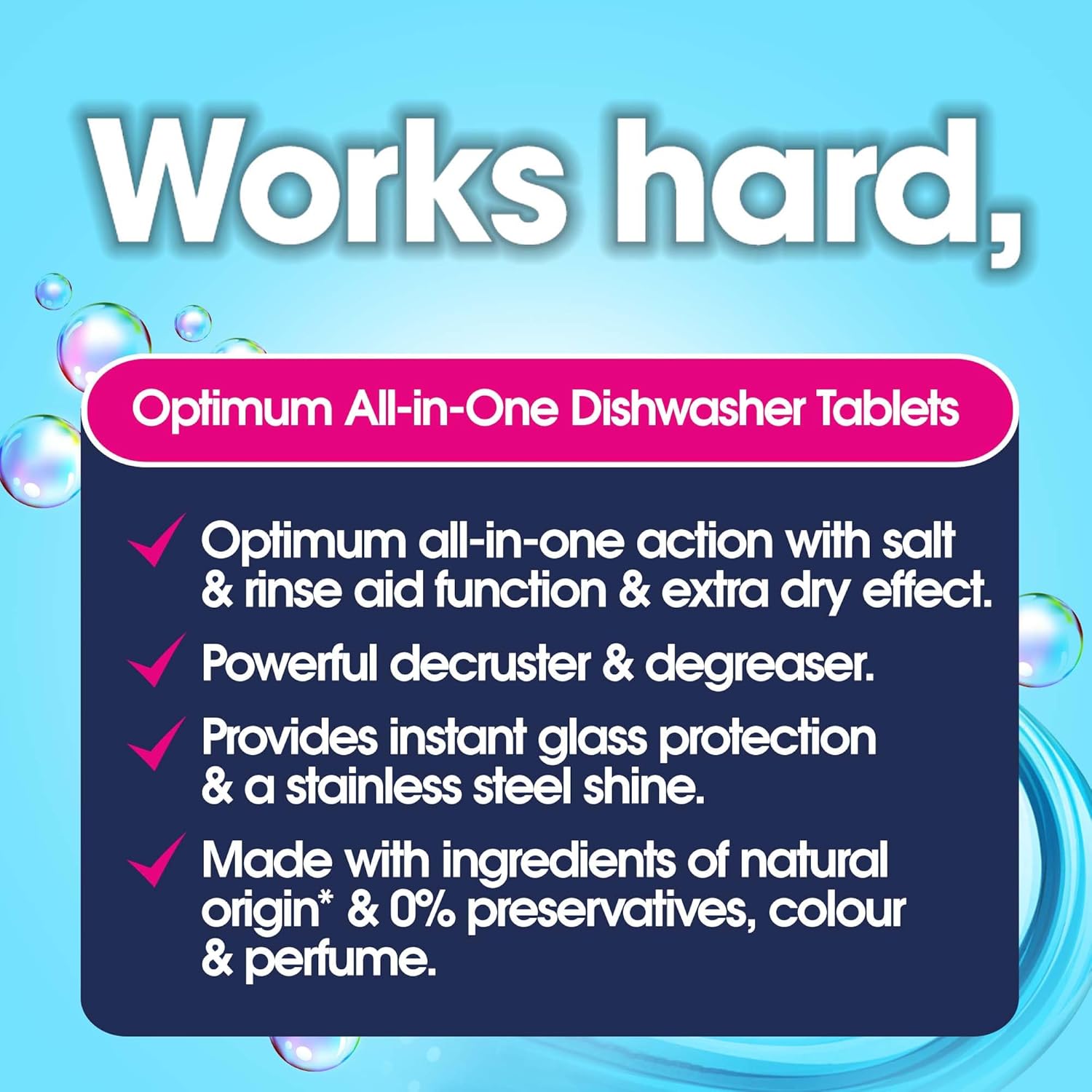 Ecozone Optimum All In One Dishwasher Tablets x 72