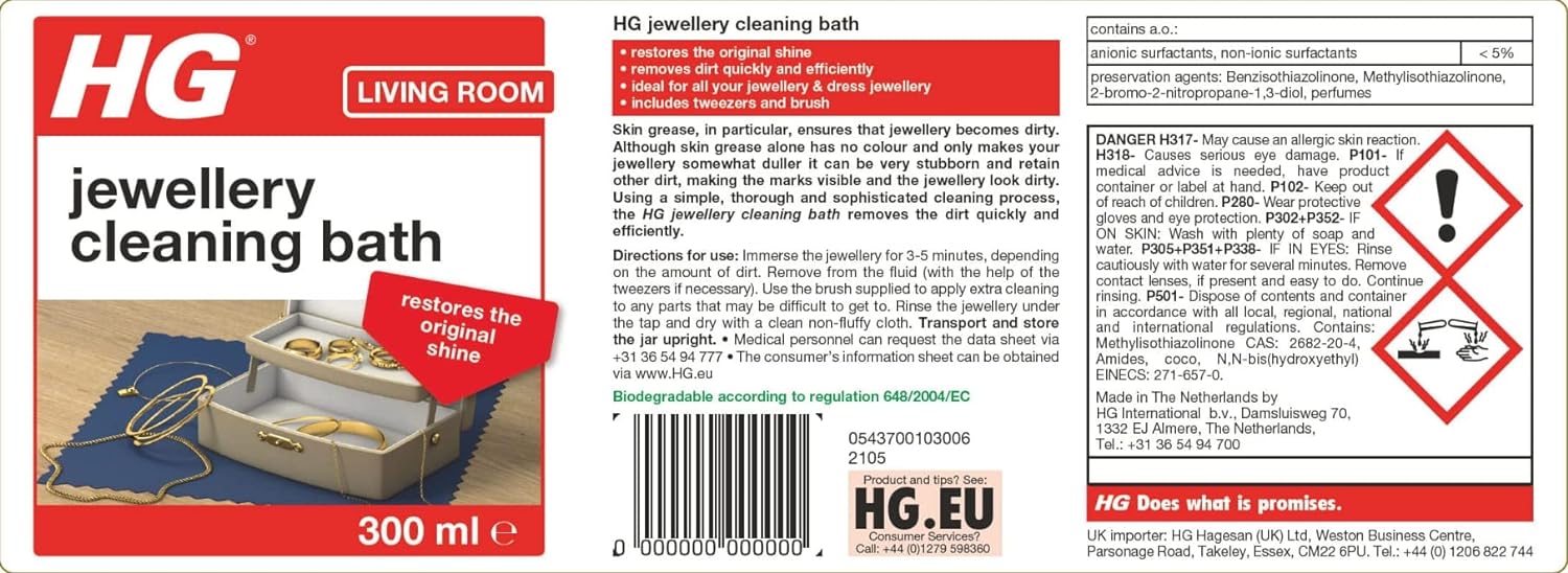 HG Jewellery, Liquid Cleaning Bath