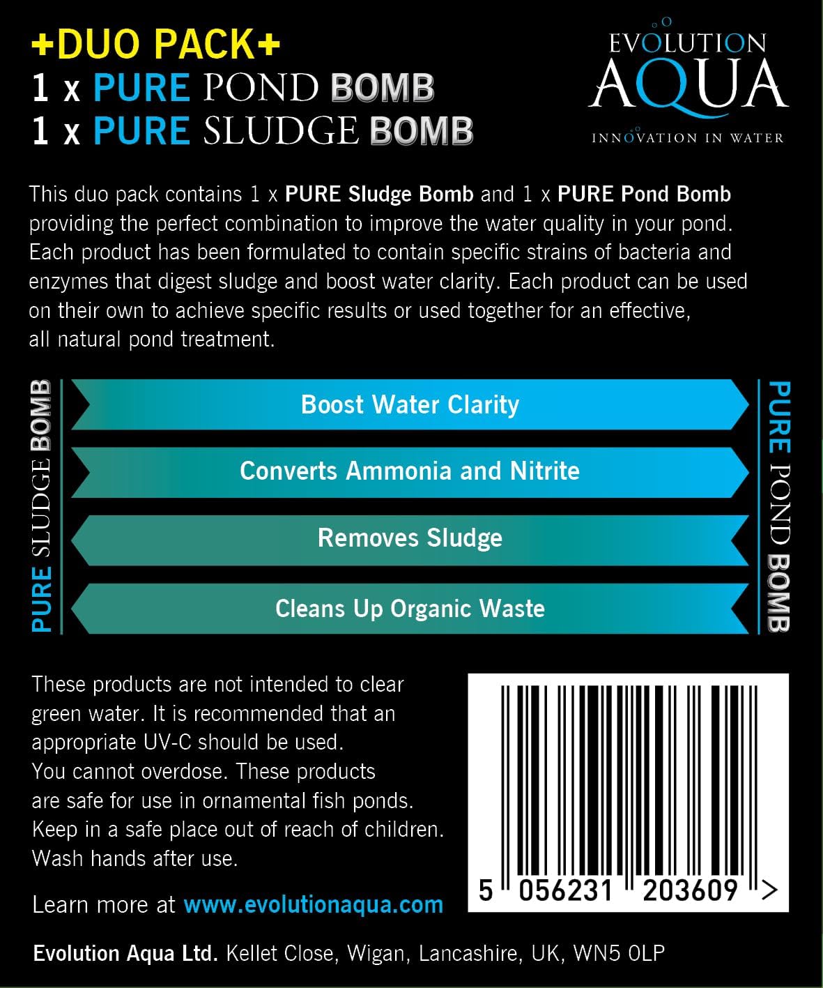 Evolution Aqua Pure Pond Bomb & Sludge Bomb Duo Pack