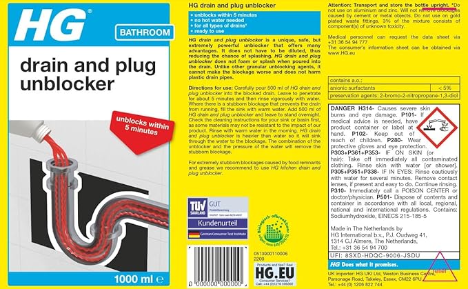 HG Drain and Plug Unblocker