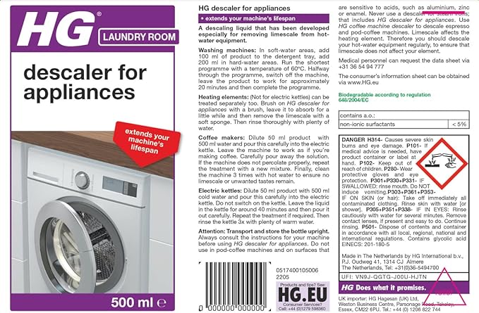 HG Descaler for Appliances