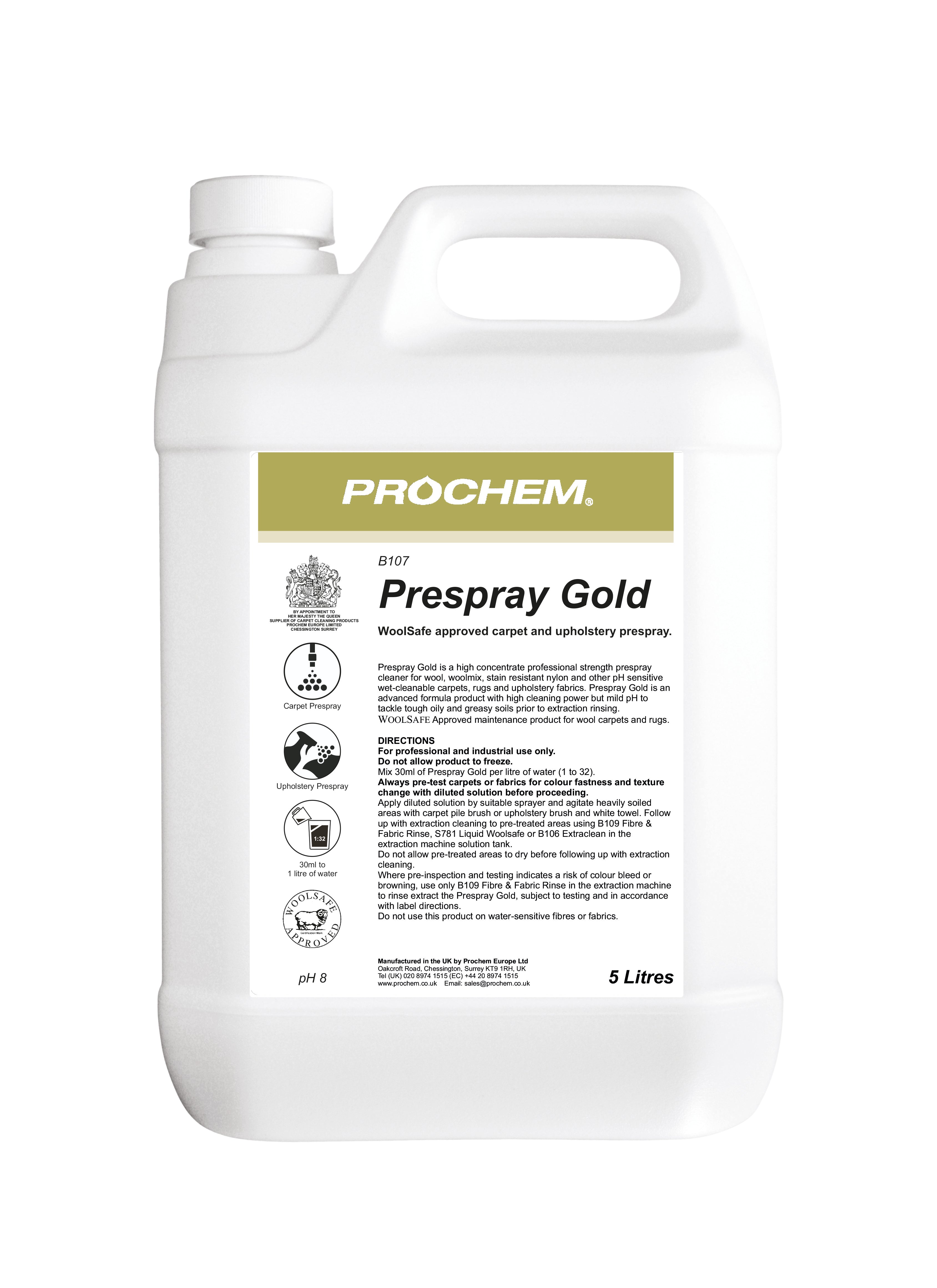 Prochem Prespray Gold 5 Ltr