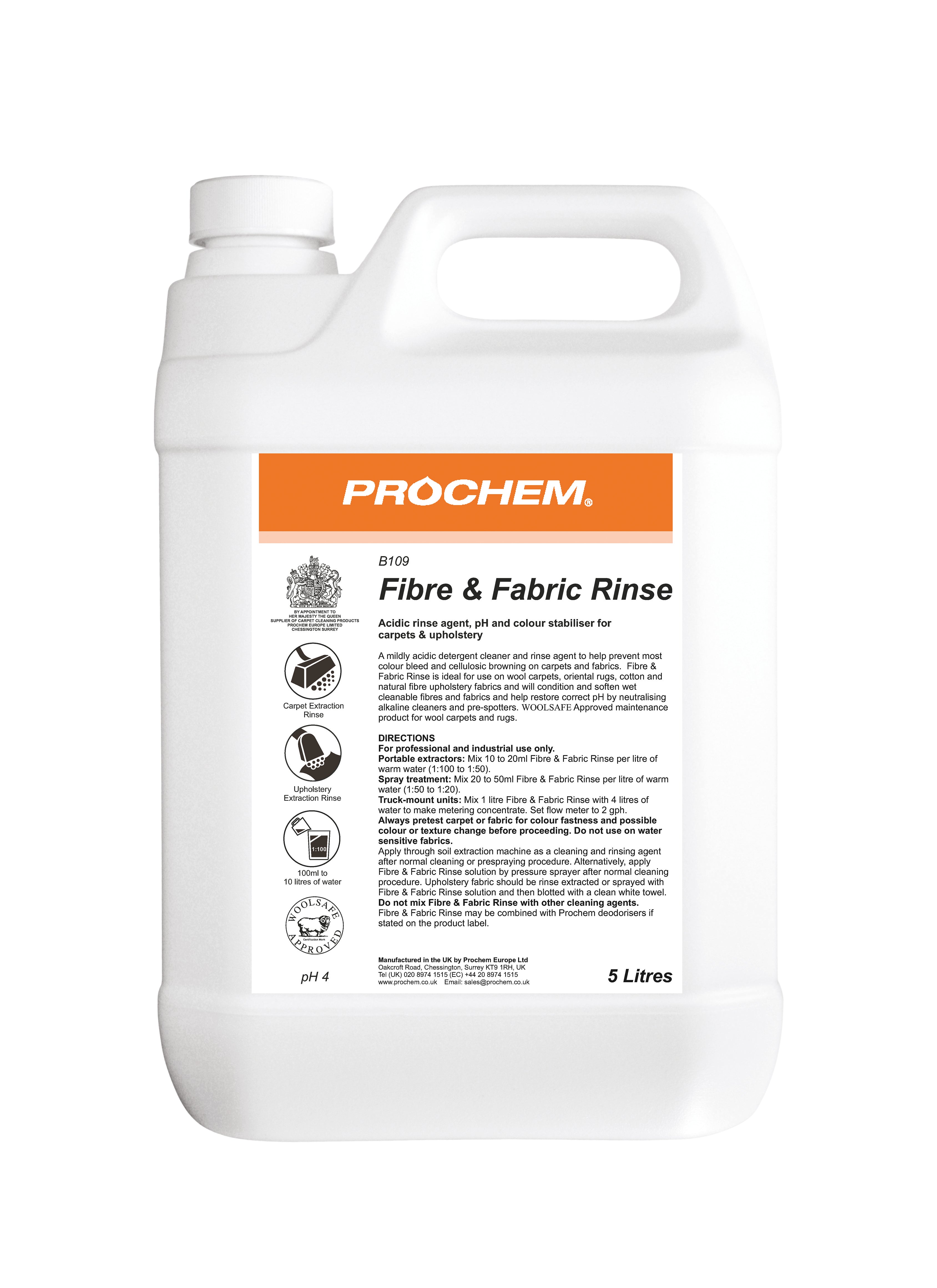 Prochem Fibre & Fabric Rinse 5 litres