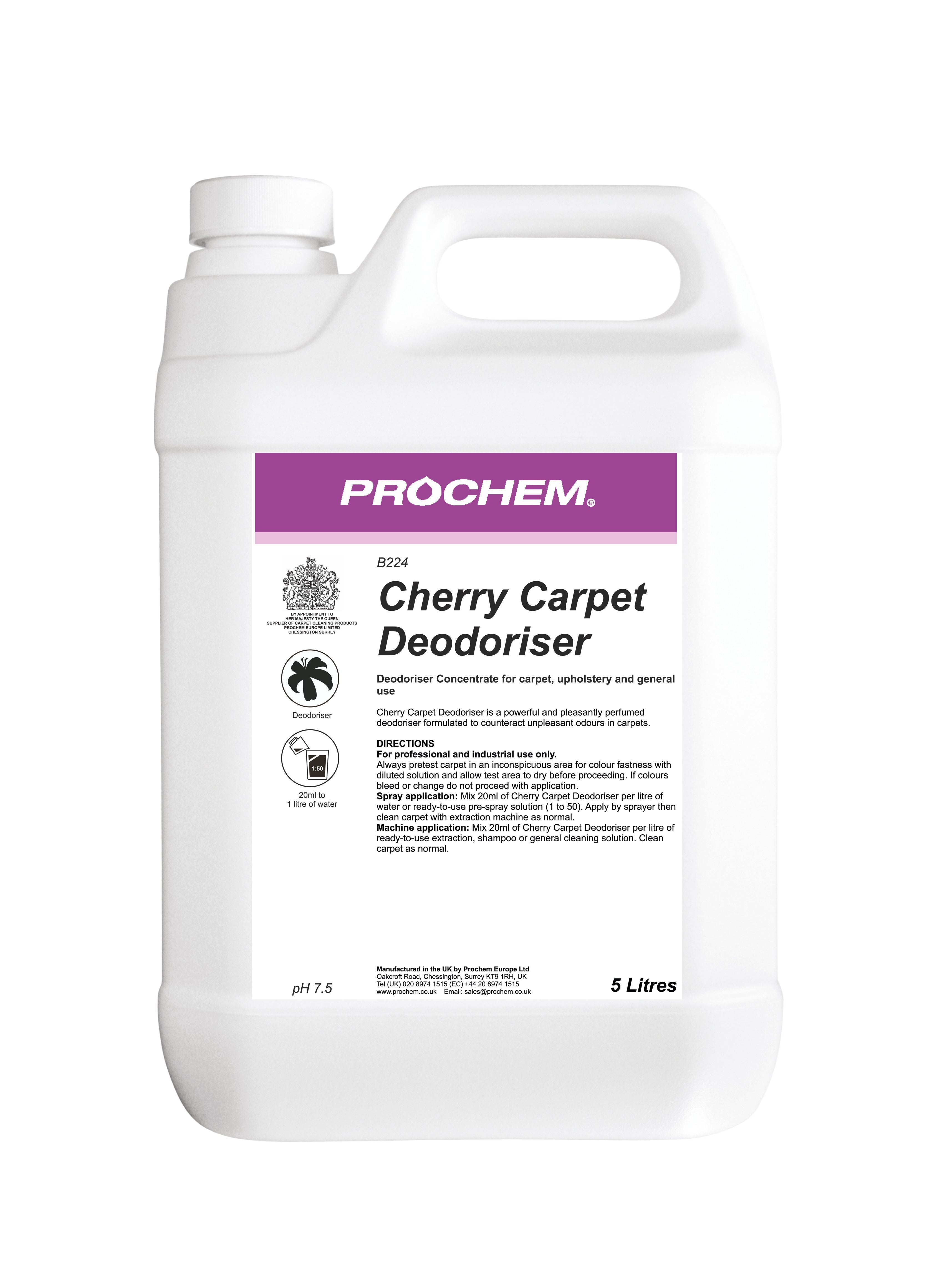 Prochem Cherry Carpet Deodoriser (5 Litre)