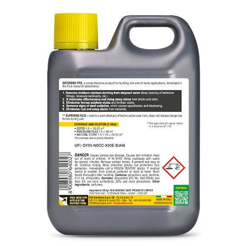 FILA DETERDEK PRO Professional End Of Work Residue Remover