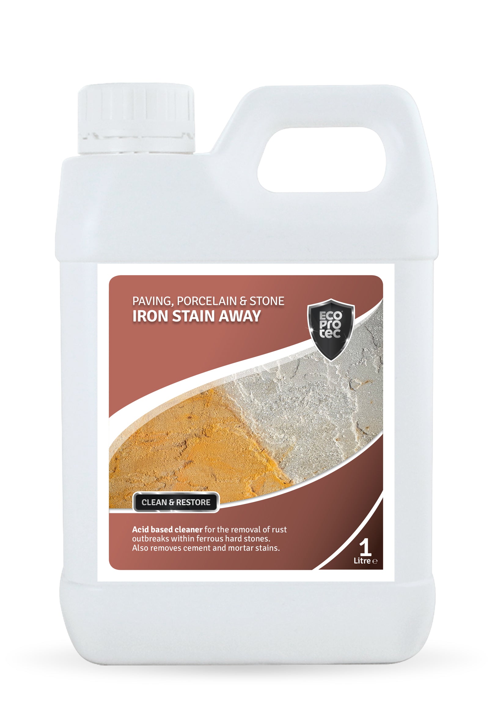 EcoProTec Iron Stain Away For Paving And Patios  - 1 Ltr