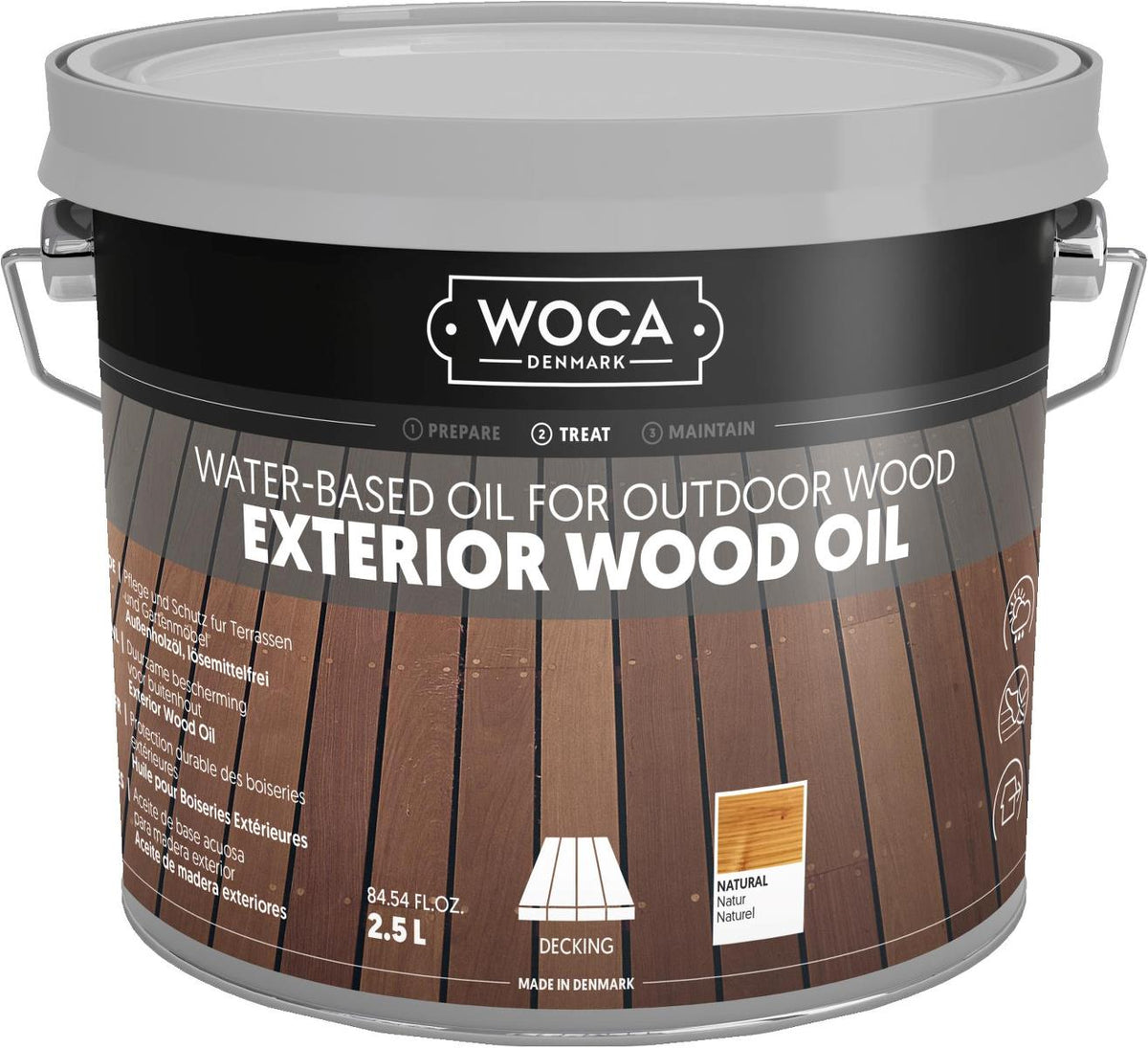 WOCA Exterior Wood Oil Natural 2.5L