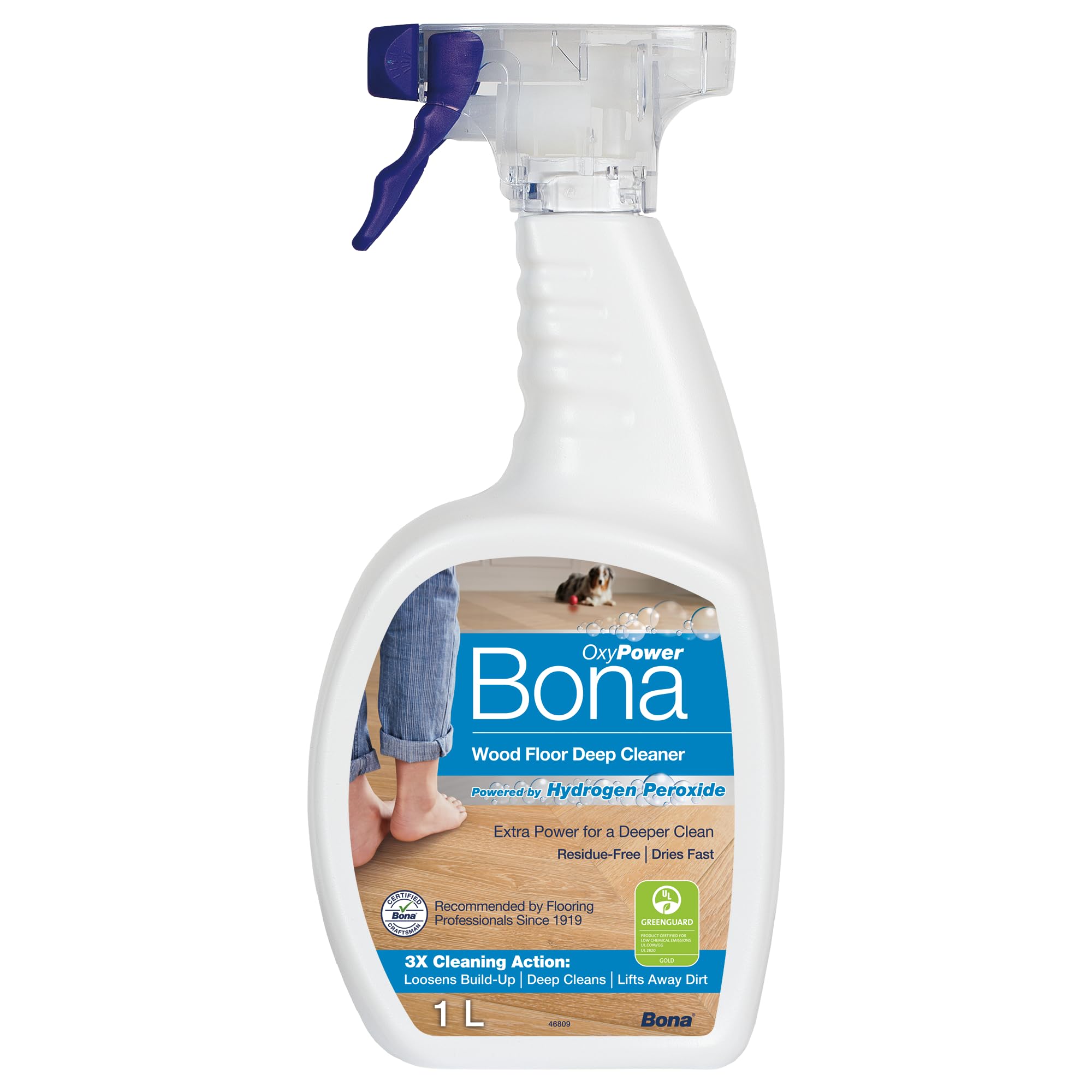 Bona Oxy Power Wood Floor Deep Cleaner 1 Litre Spray
