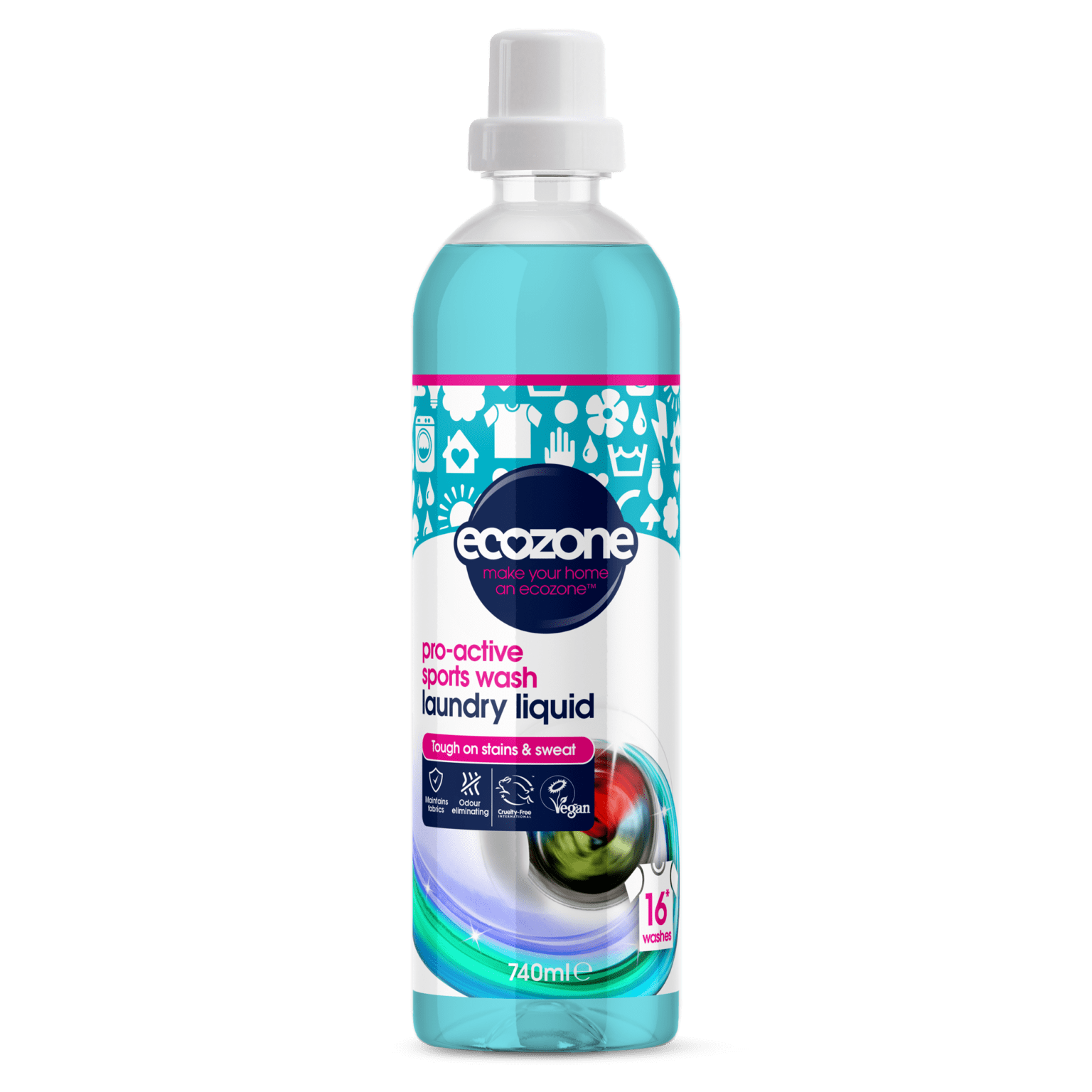 Ecozone Laundry liquid pro-active sports wash
