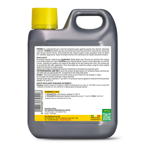 Fila PRW200 Pre-Grouting Protector For Unpolished Natural Stone