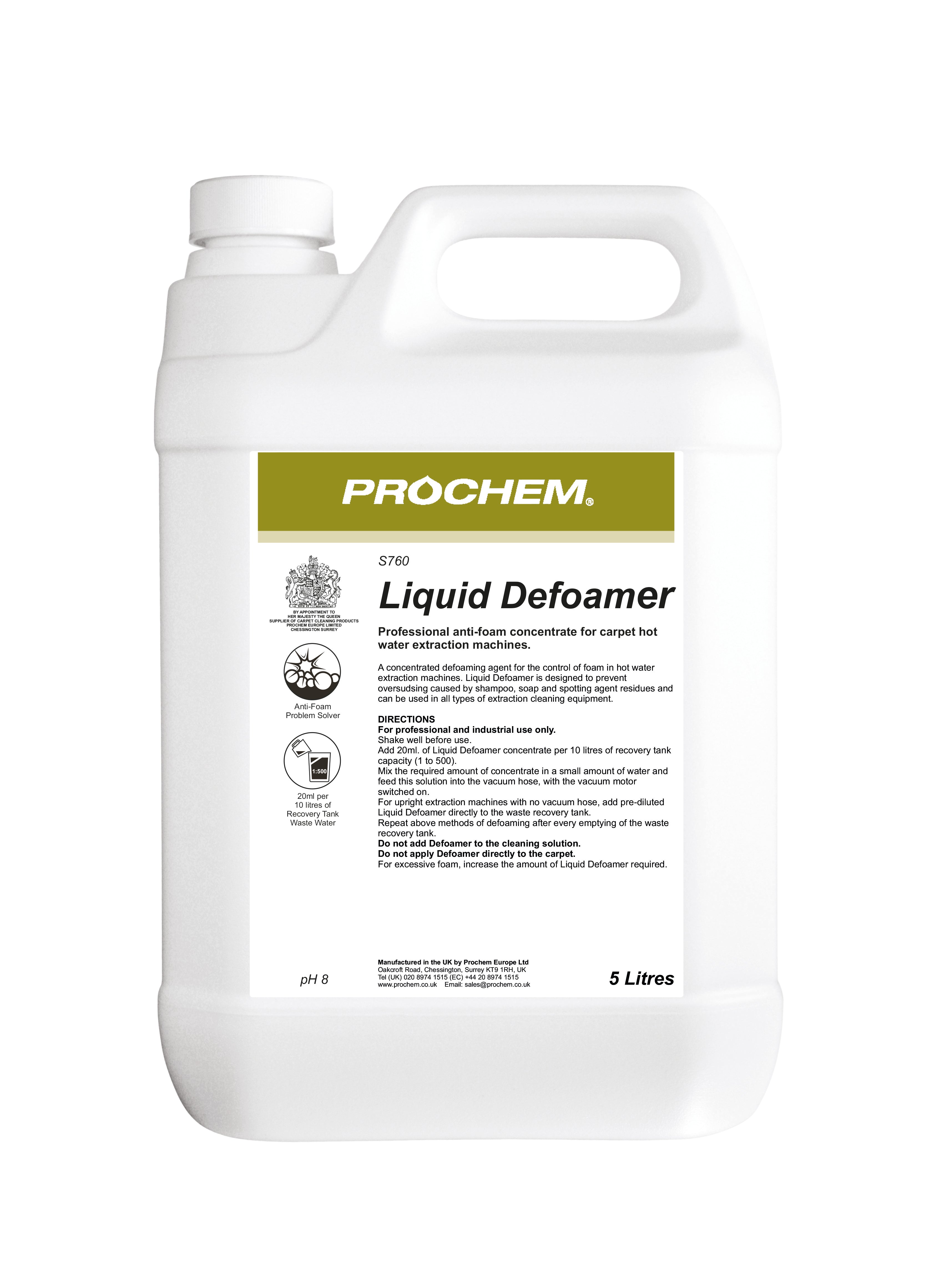 Prochem Liquid Defoamer 5 Ltr