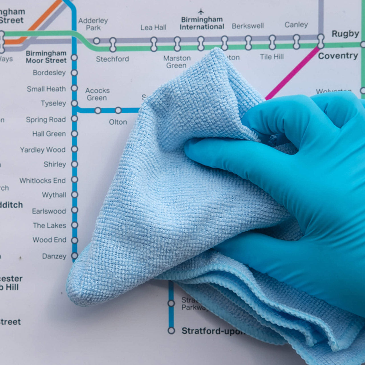 SYR Ultra Glide Microfibre Cloth Blue(Pack of 10)