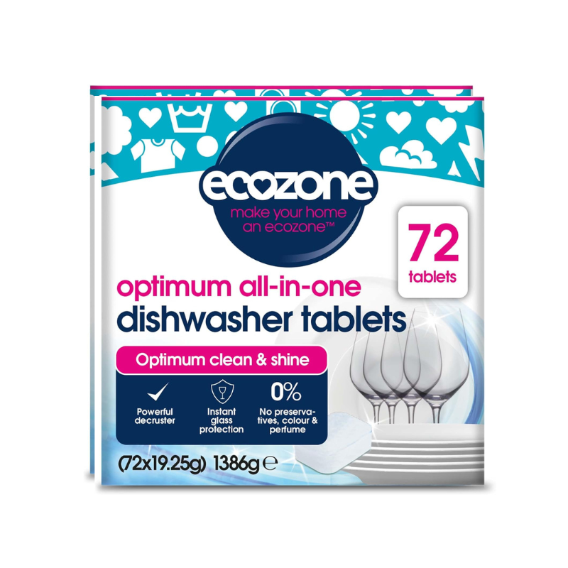 Ecozone Optimum All In One Dishwasher Tablets x 72