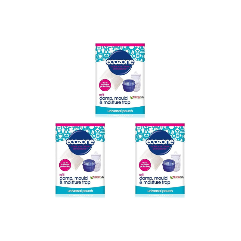 3 pack of damp, mould & moisture trap refill