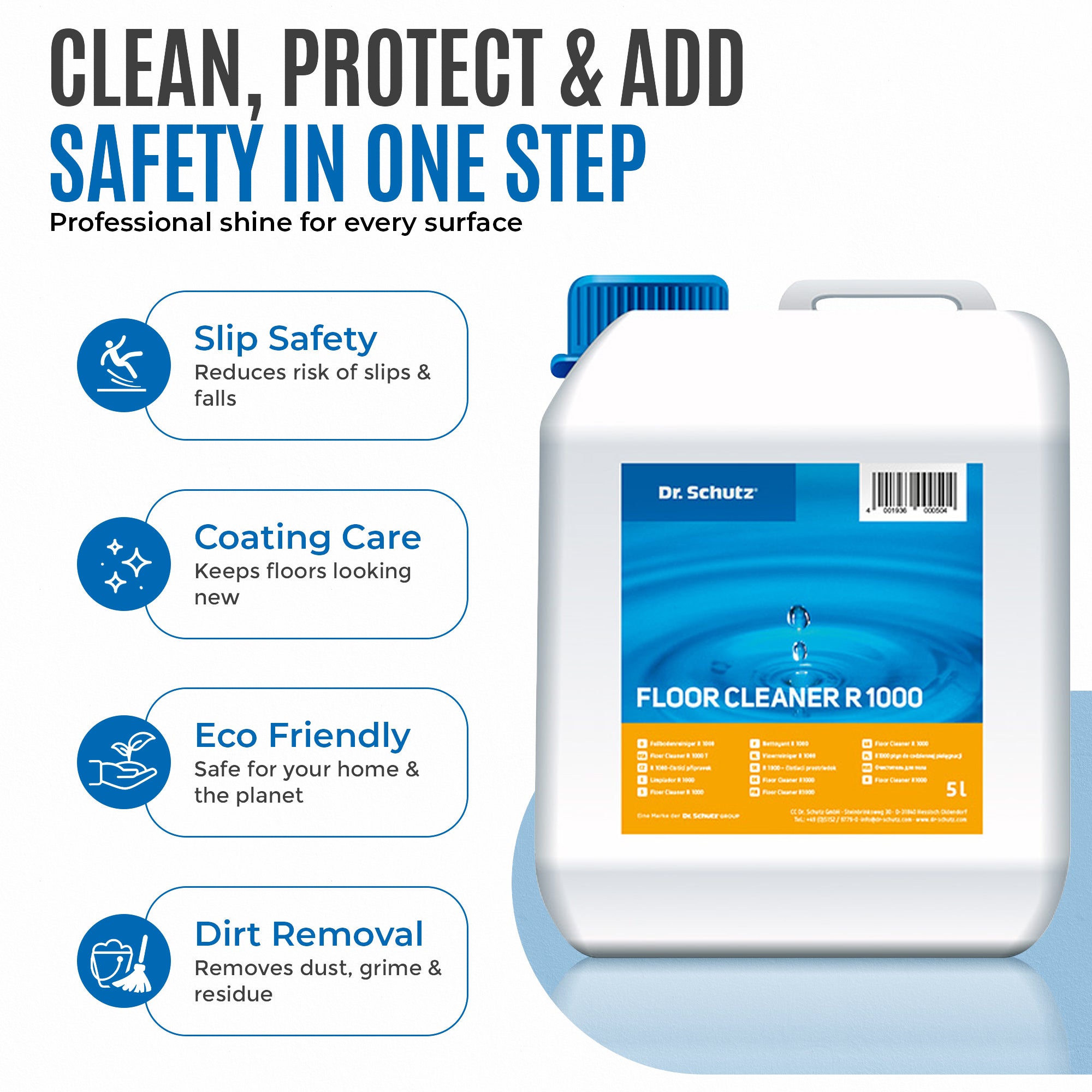 Dr Schutz Floor Cleaner R1000 5Ltr