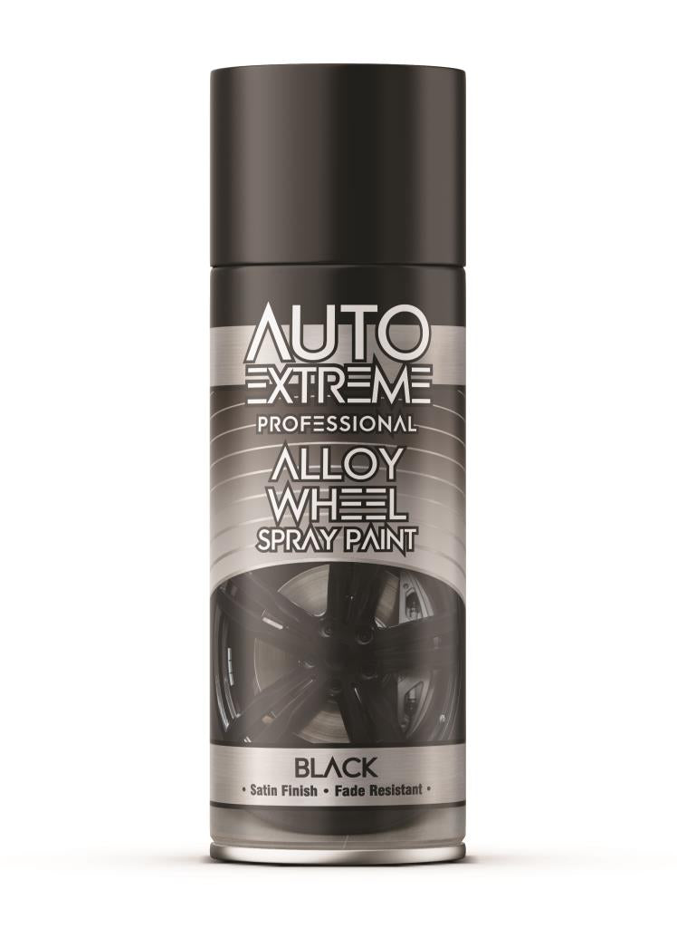 car wheel spray paint black