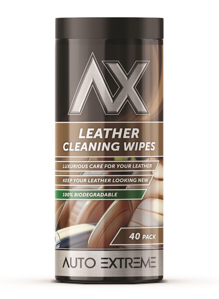 Auto Extreme Leather Cleaning Wipes - 40 Pk