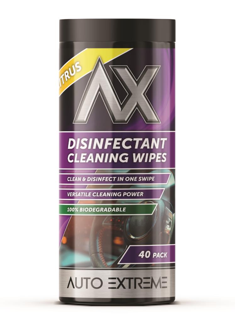 Auto Extreme Disinfectant Cleaning Wipes Citrus - 40 Pk