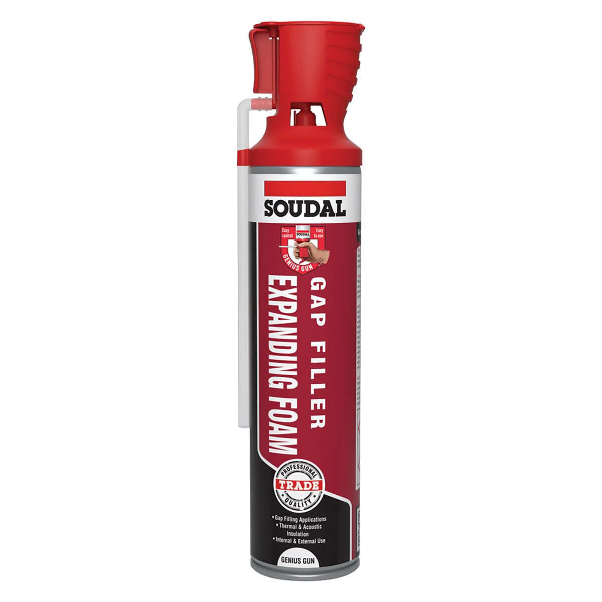Soudal Gap Filler Expanding Foam Genius Gun 600ml