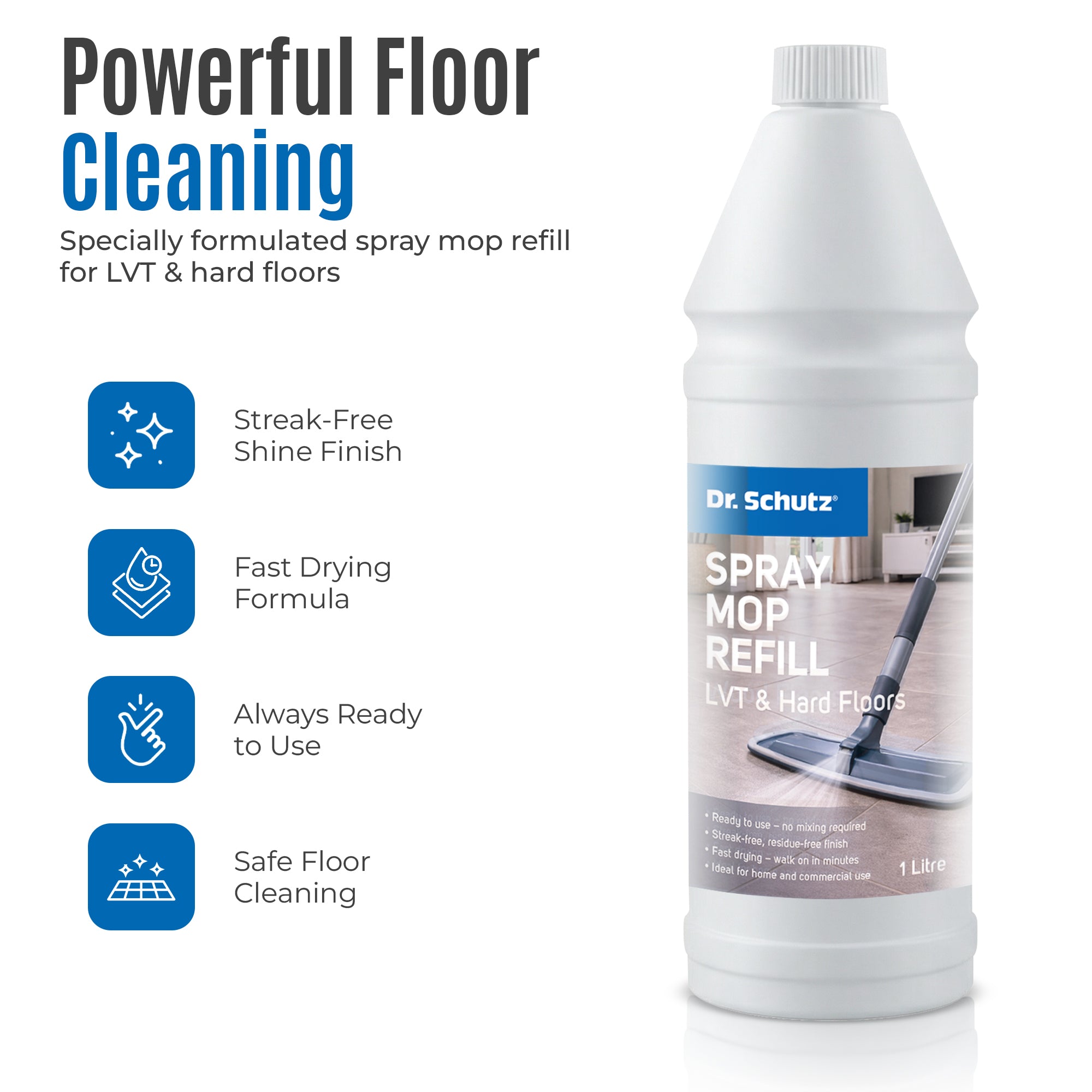 Dr. Schutz Spray Mop Refill for LVT & Hard Floors