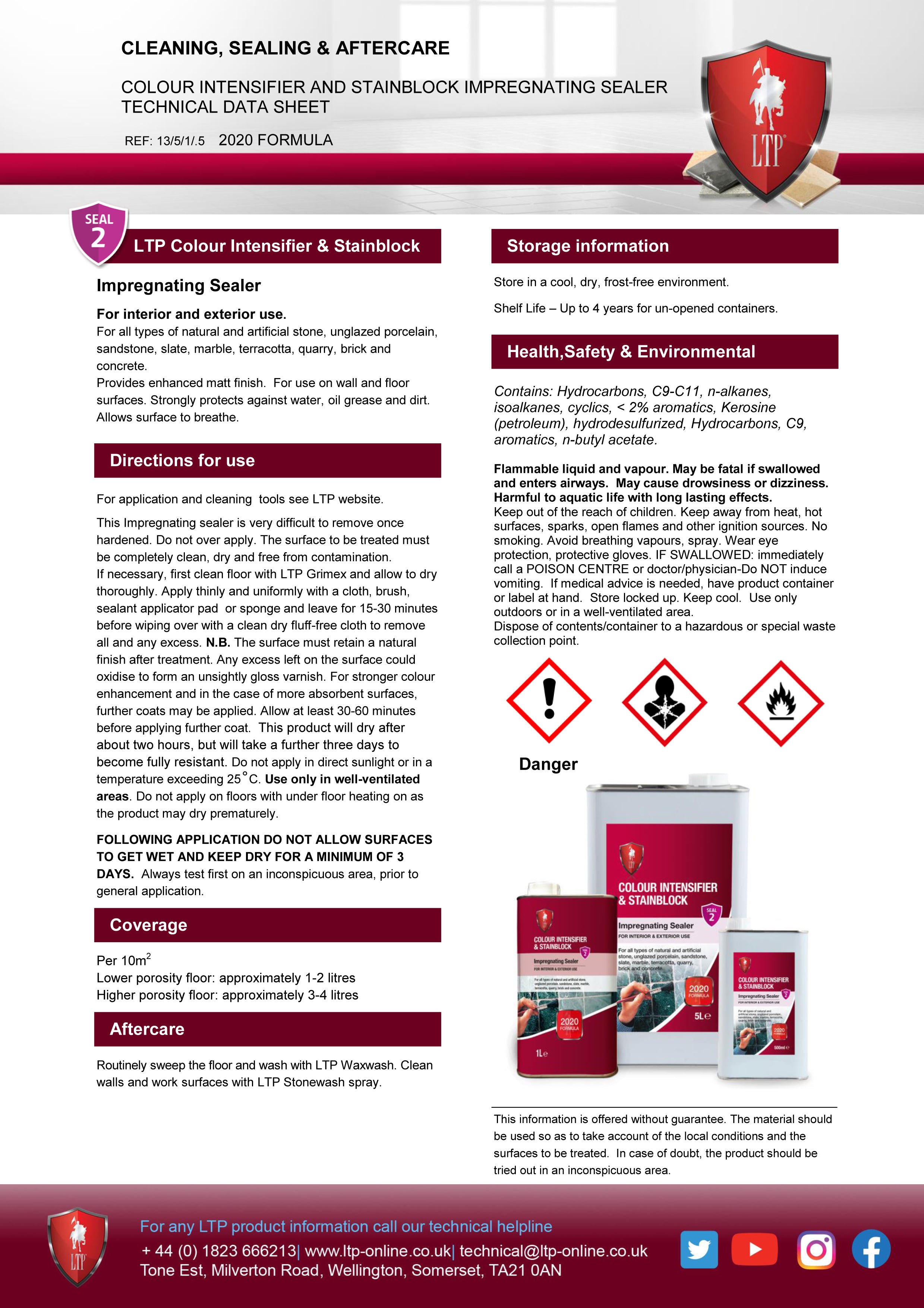 LTP Colour Intensifier And Stain Block 1 lTR