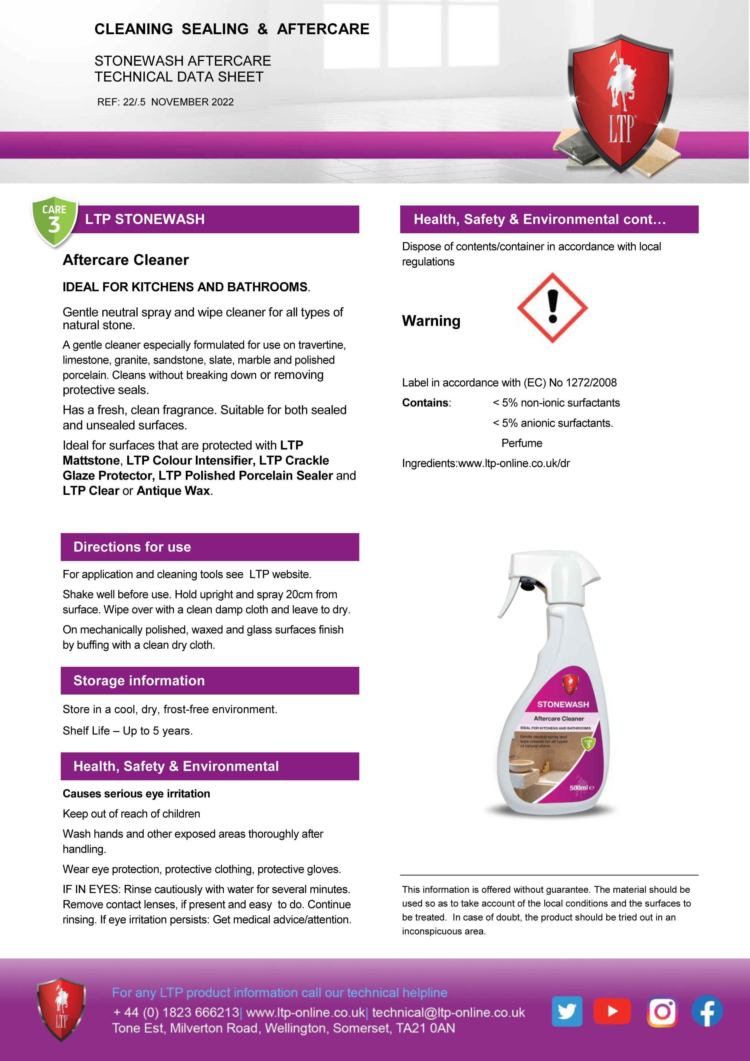 LTP Stonewash 500ml Spray