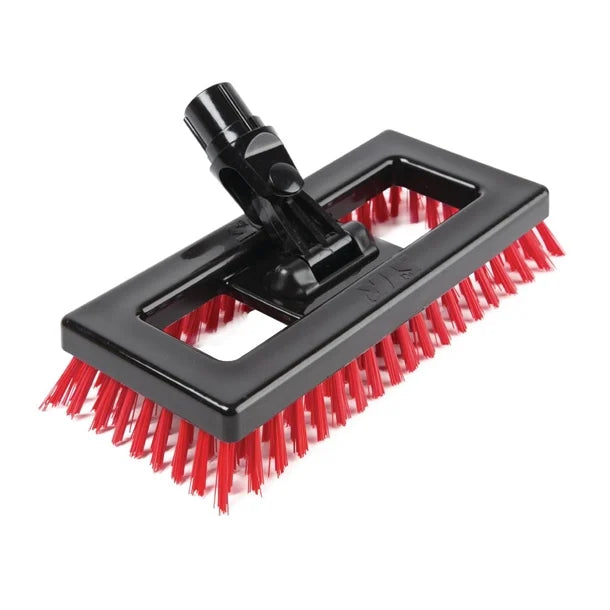 SYR Interchange Hardwearing Deck Scrubbing Brush Red