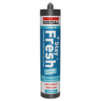 Soudal Stay Fresh Acetoxy Anti-Mould Silicone Ice White 290ml