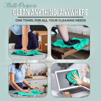 Jaxons Clean Microfiber Cloths (10-Pack) - 40cm x 40cm