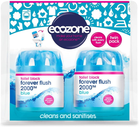 Ecozone Forever Flush 2000™ Blue Toilet Block - Cleans with Every Flush