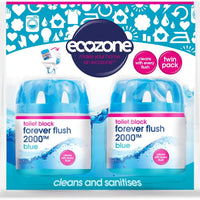 Ecozone Forever Flush 2000™ Blue Toilet Block - Cleans with Every Flush