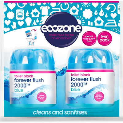 Ecozone Forever Flush 2000™ Blue Toilet Block - Cleans with Every Flush