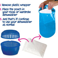3 pack of damp, mould & moisture trap refill