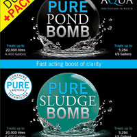Evolution Aqua Pure Pond Bomb & Sludge Bomb Duo Pack