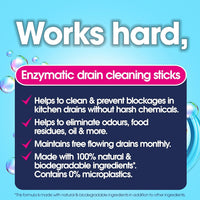 Ecozone drain cleaning sticks - citrus enzymatic
