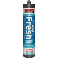 Soudal Stay Fresh Acetoxy Anti-Mould Silicone Clear 290ml