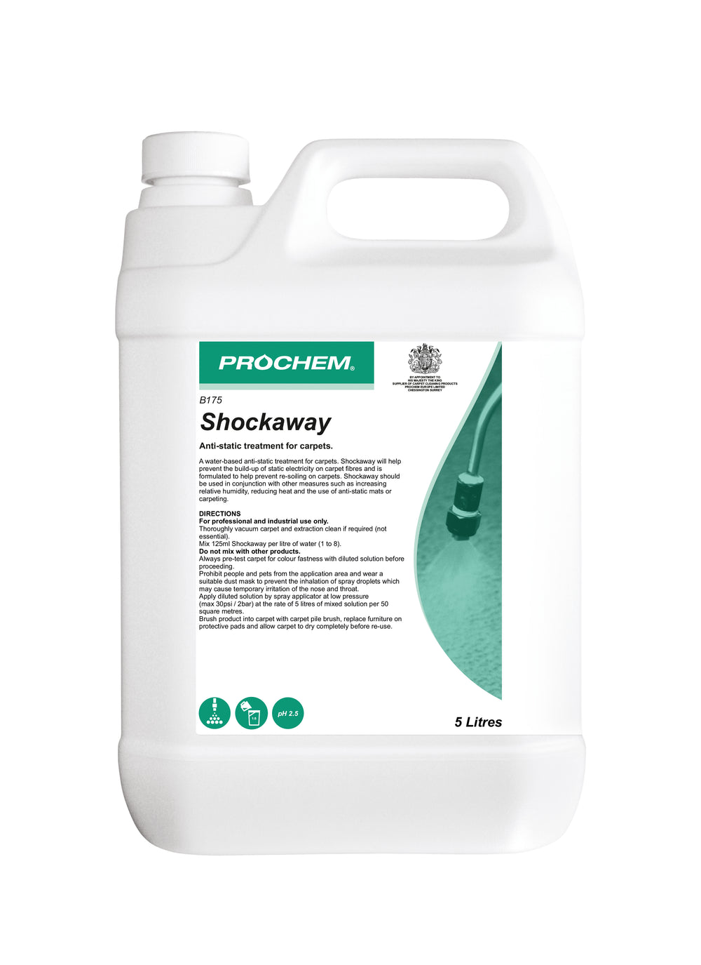 Prochem Shockaway Anti-Static Treatment, 5 Litre