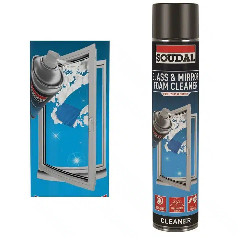 Soudal Glass and Mirror Foam Cleaner  (750ml)