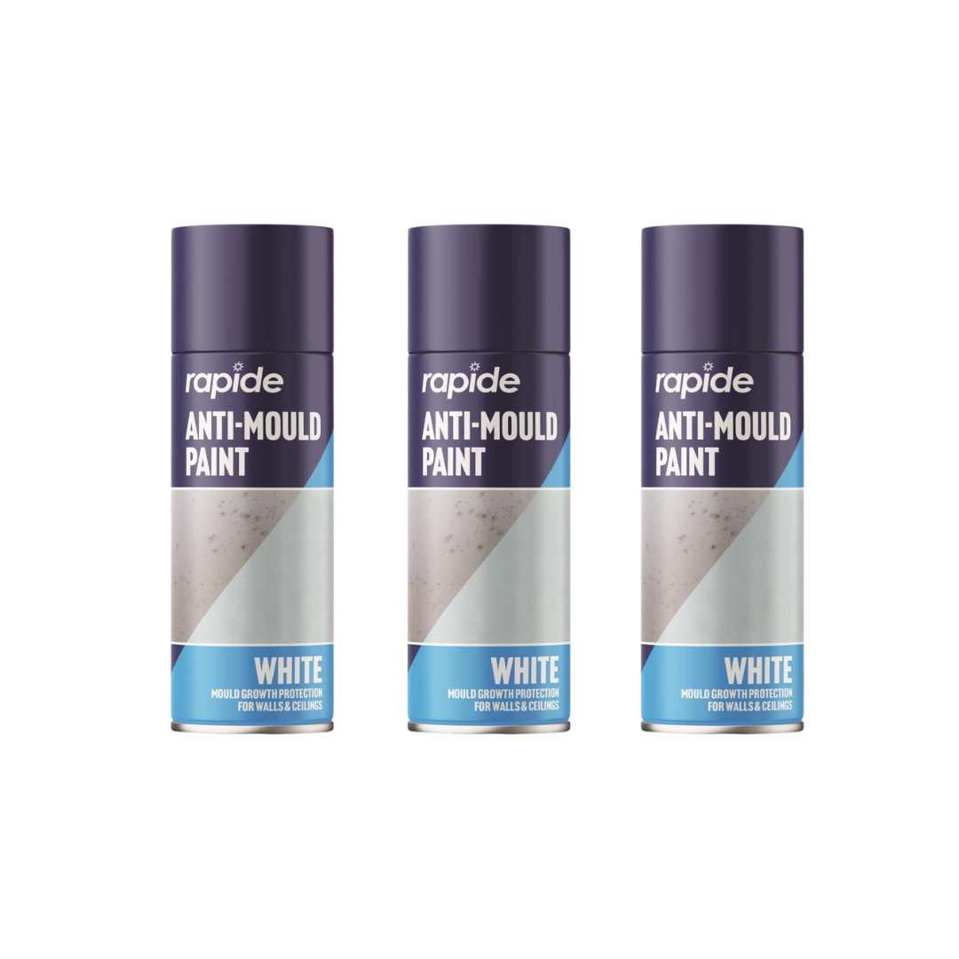 3 pack of Rapide Anti-Mould Spray White - 400ml each
