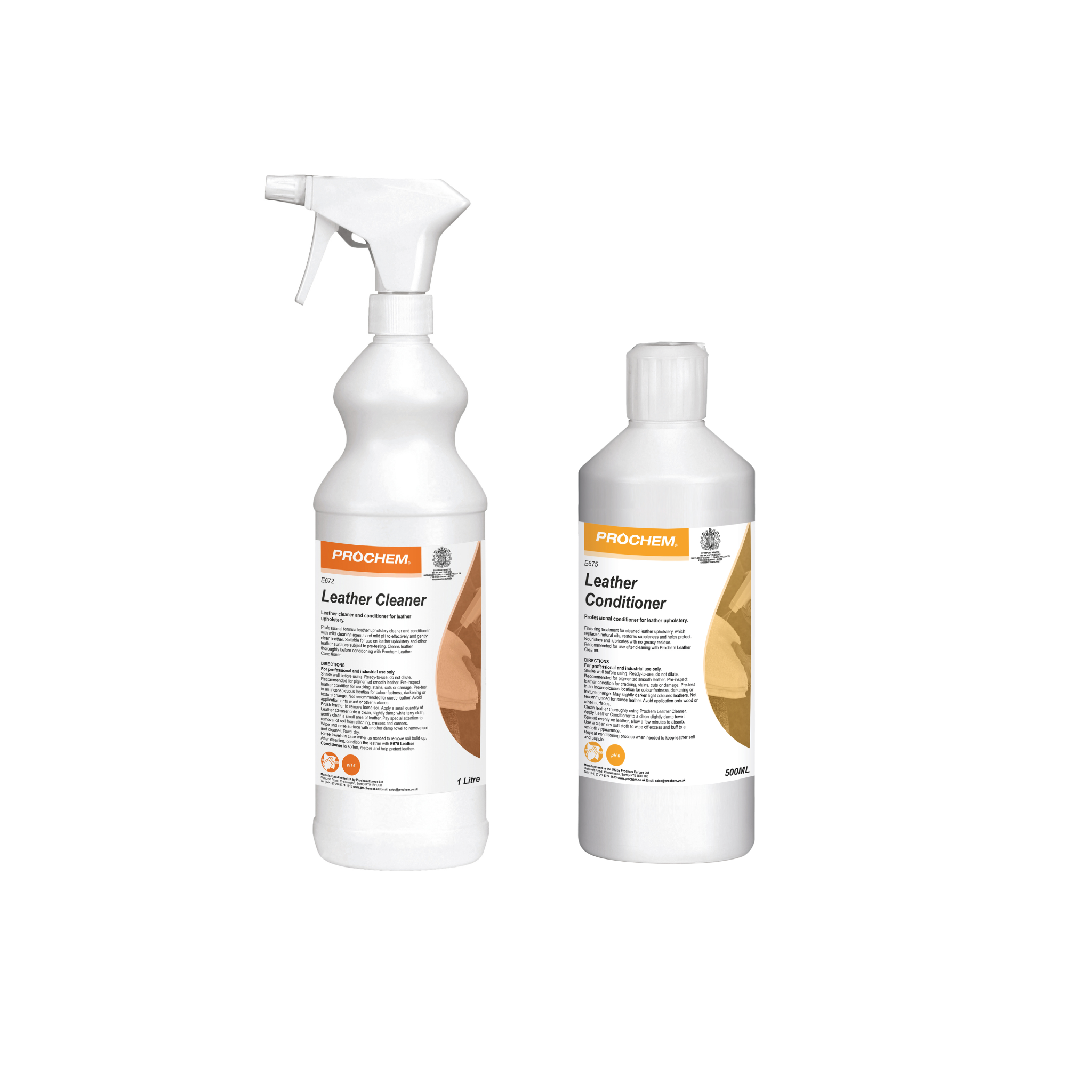 Prochem Leather Care Kit – Leather Cleaner & Conditioner 1L Bundle