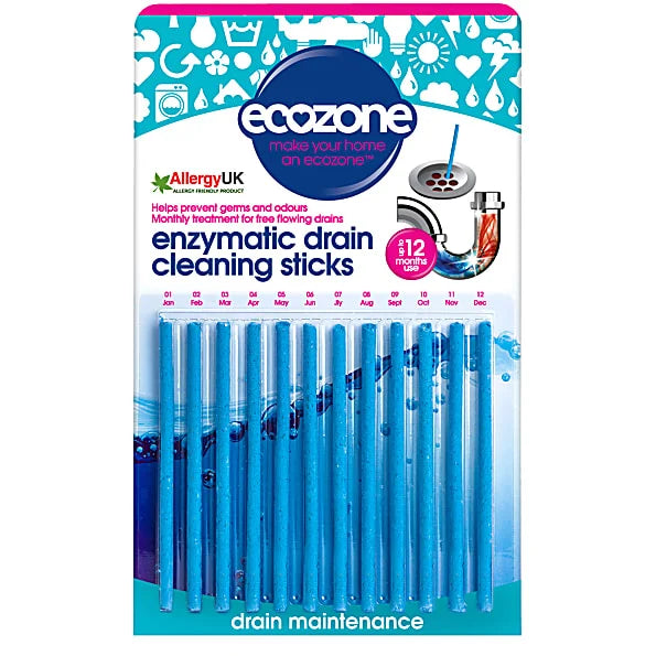 Ecozone drain cleaning sticks - enzymatic