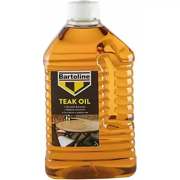 Bartoline Teak Wood Oil 2L- Nourishes & Protects Wood Furniture