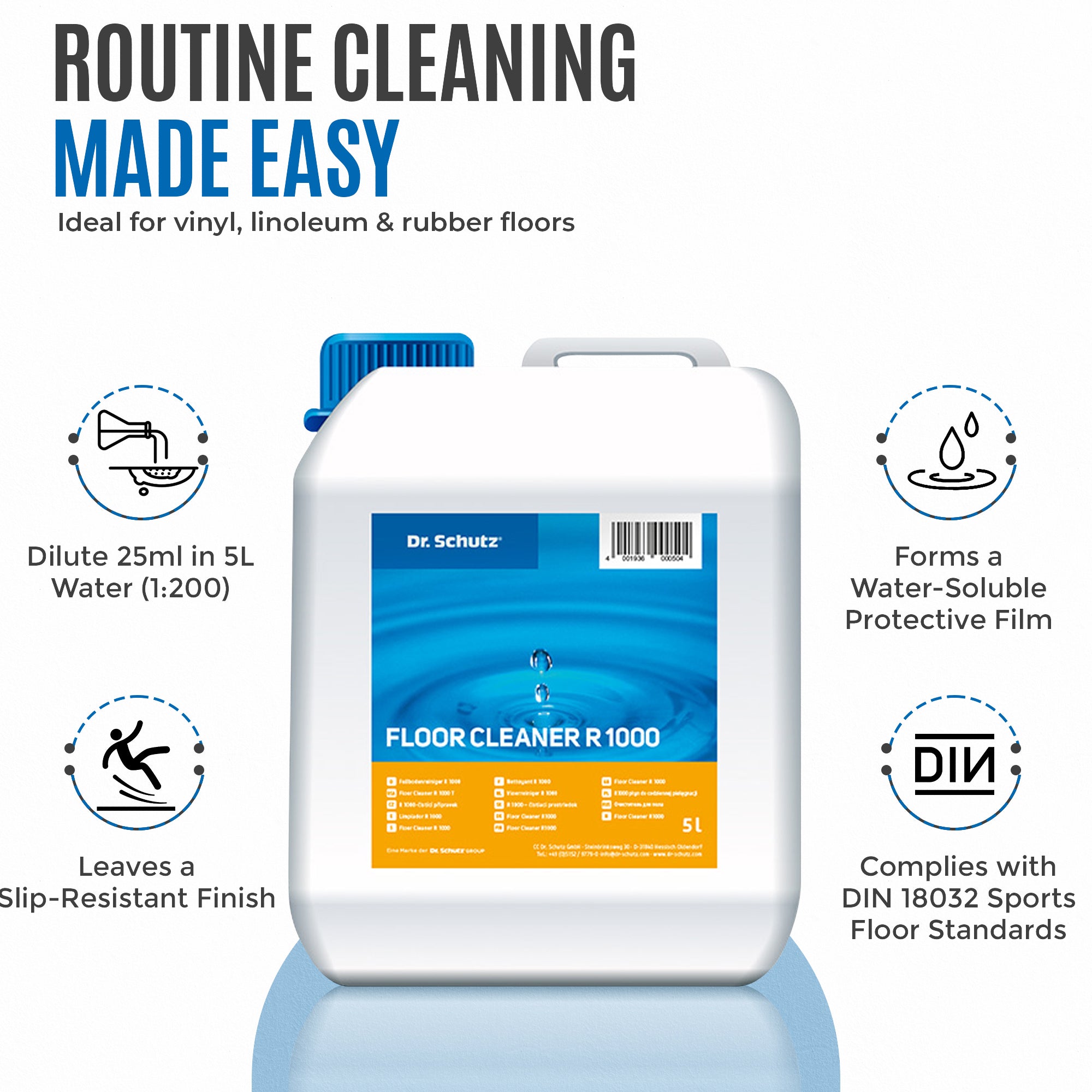 Dr Schutz Floor Cleaner R1000 5Ltr