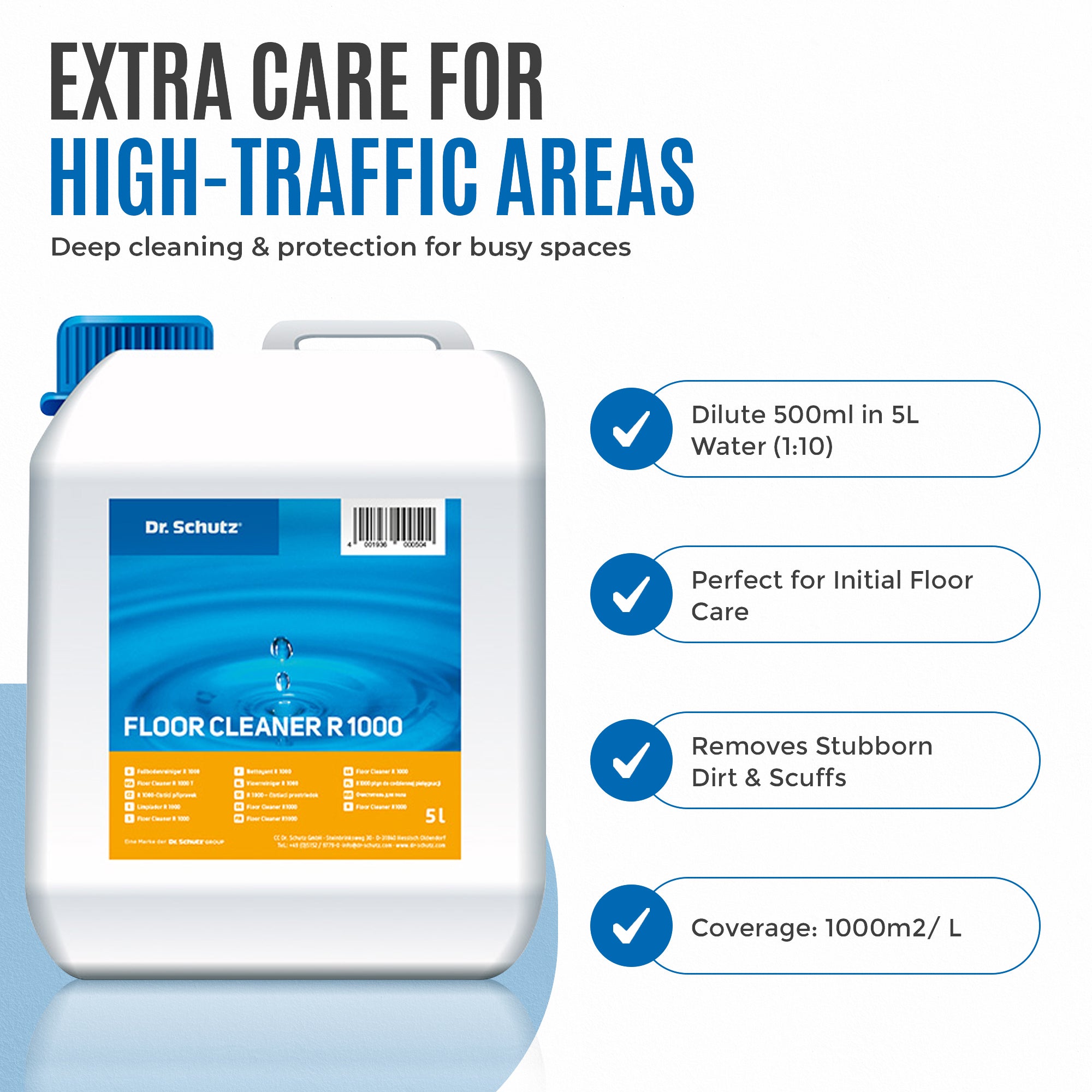 Dr Schutz Floor Cleaner R1000 5Ltr