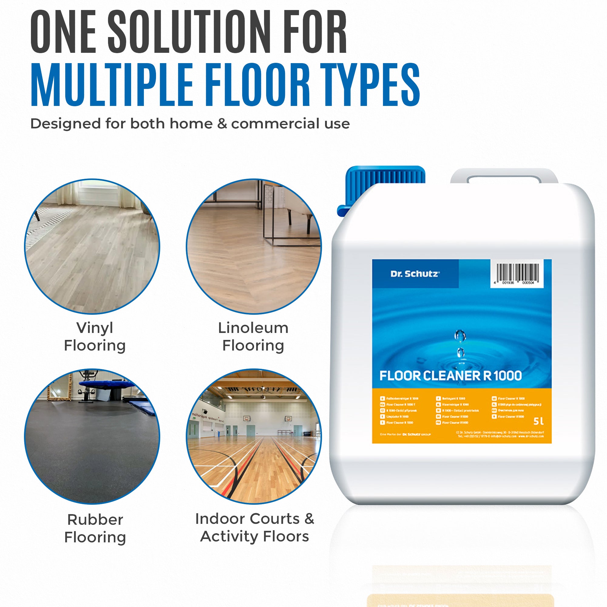 Dr Schutz Floor Cleaner R1000 5Ltr
